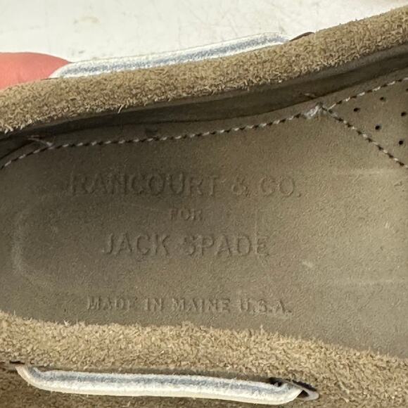 EXCELLENT Rancourt & Co. x Jack Spade Gray Suede Boat Shoe Maine USA 7.5 D main image 12